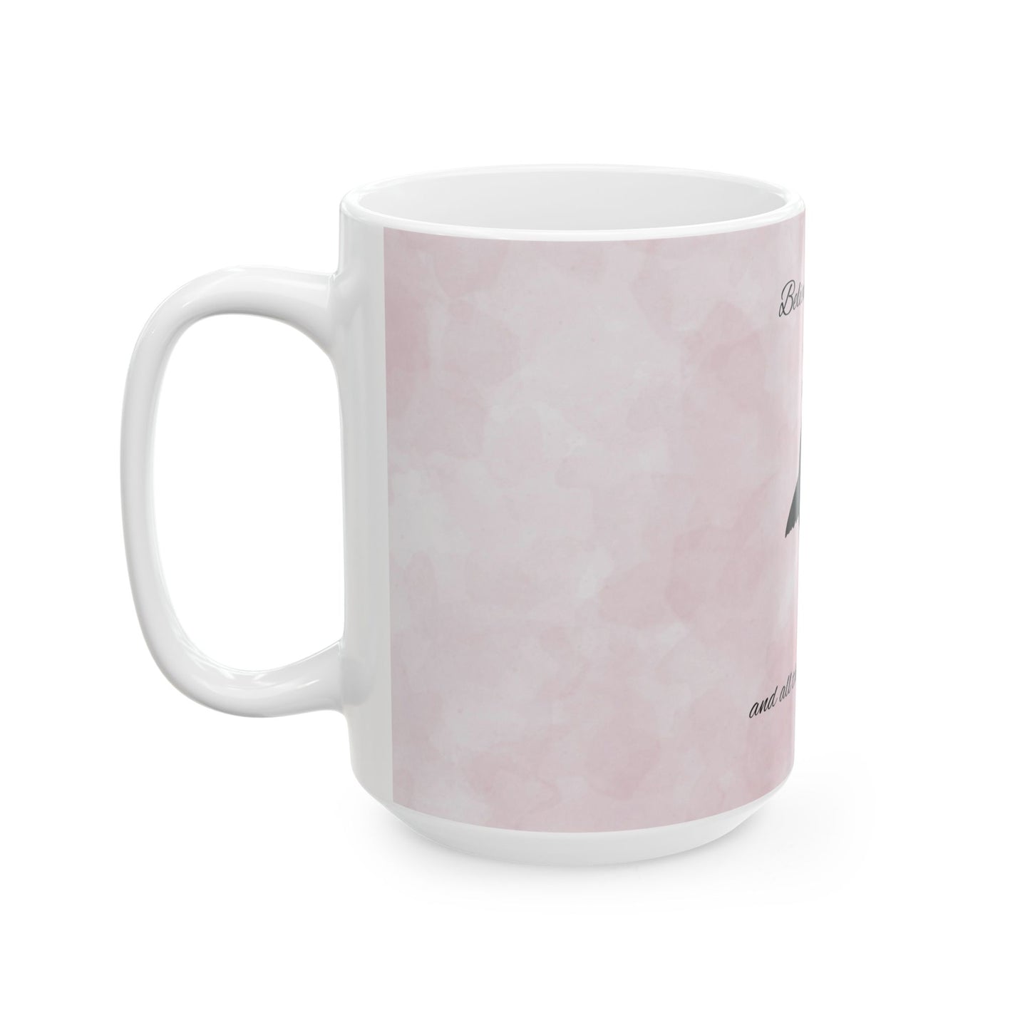 Empowering Pink Ceramic Mug - Believe in Yourself, Inspirational Gift, Self-Care, Motivational Mug, Cute Coffee Mug, Thoughtful Present
