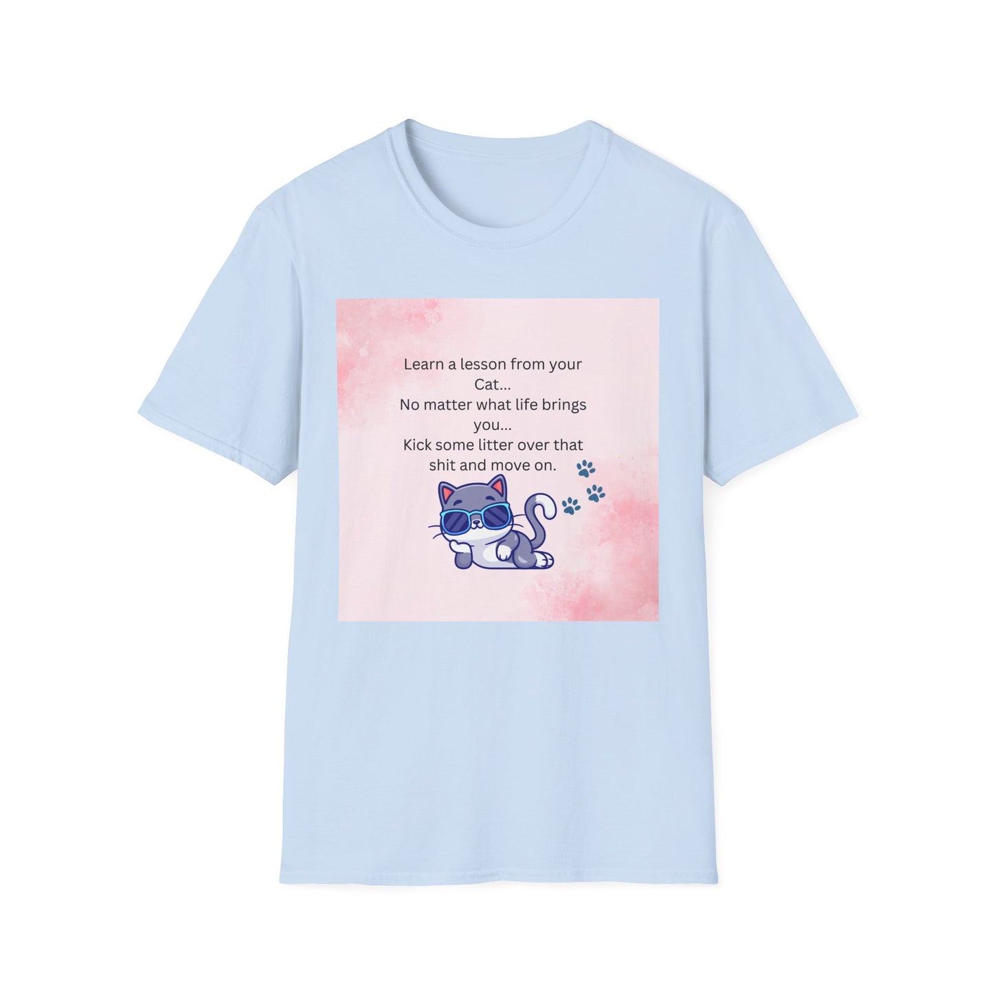 Reflective Cat Quote T-Shirt, Motivational Tee, Pet Lover Shirt, Gift for Cat Owners, Cute Cat Design, Funny Cat Lover Apparel