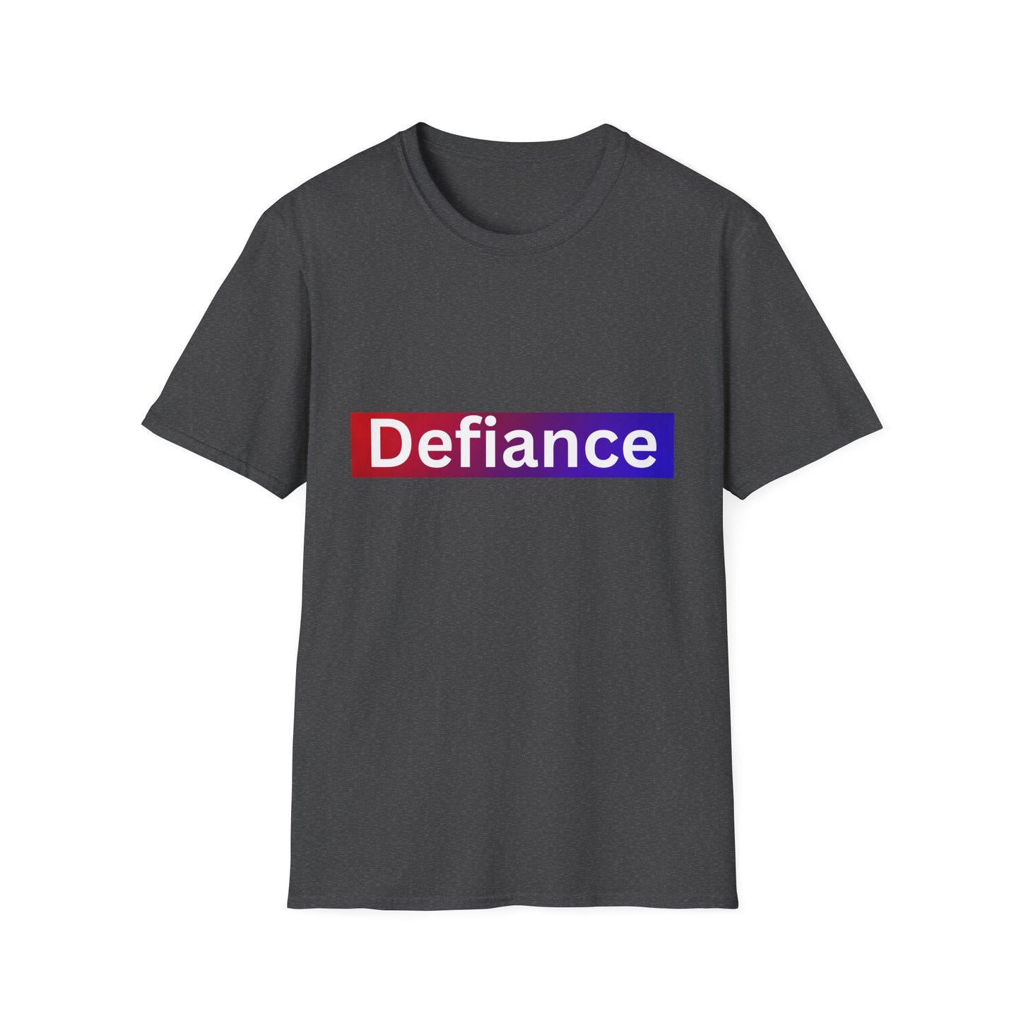 Defiance Soft style T-Shirt, Empowering Graphic Tee, Casual Everyday Wear, Great for Gifts, Statement Apparel