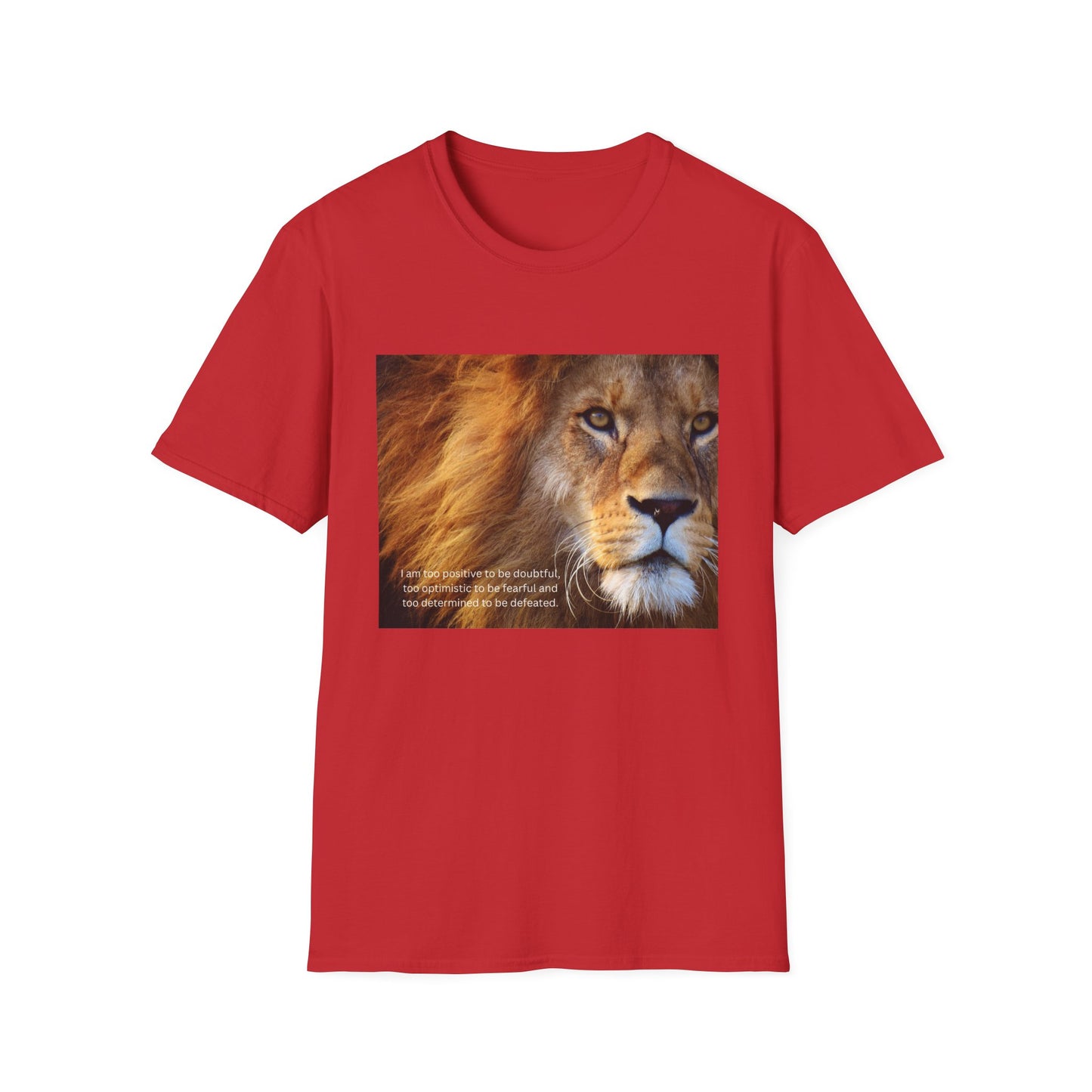 Lion's Roar Softstyle T-Shirt | Wildlife Lover Gift, Nature Tee, Animal Lover Shirt, Eco-Friendly Apparel, Front Design Export