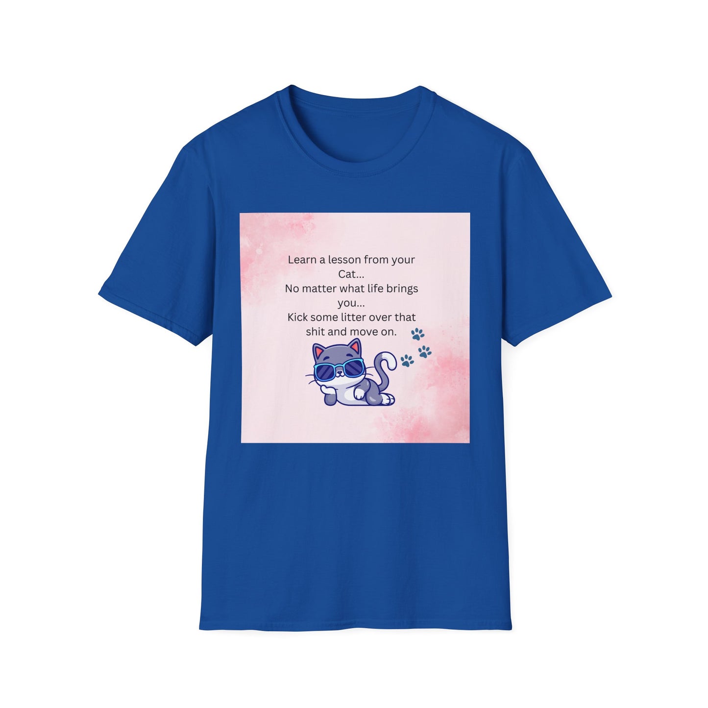 Reflective Cat Quote T-Shirt, Motivational Tee, Pet Lover Shirt, Gift for Cat Owners, Cute Cat Design, Funny Cat Lover Apparel