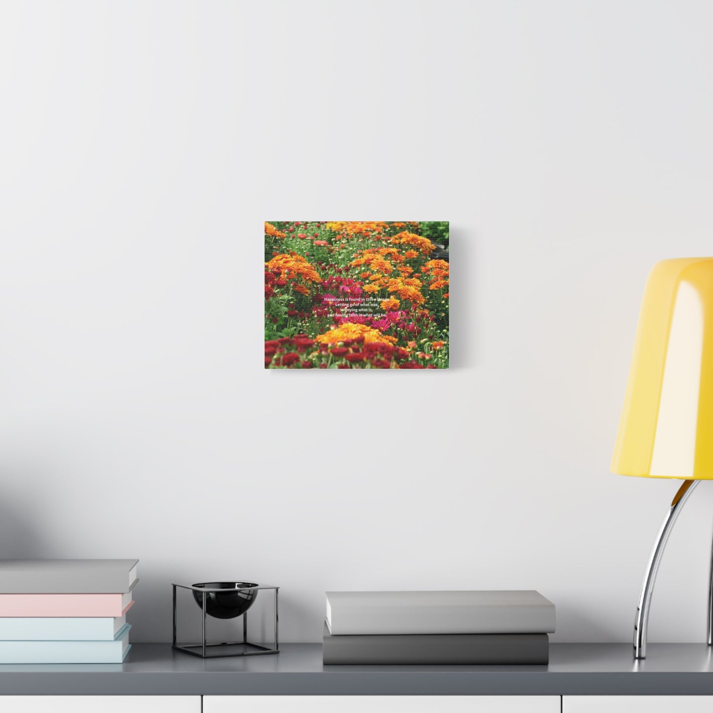 Floral Quote Canvas Print, Inspirational Wall Art, Bright Home Decor, Gift for Her, Motivational Artwork