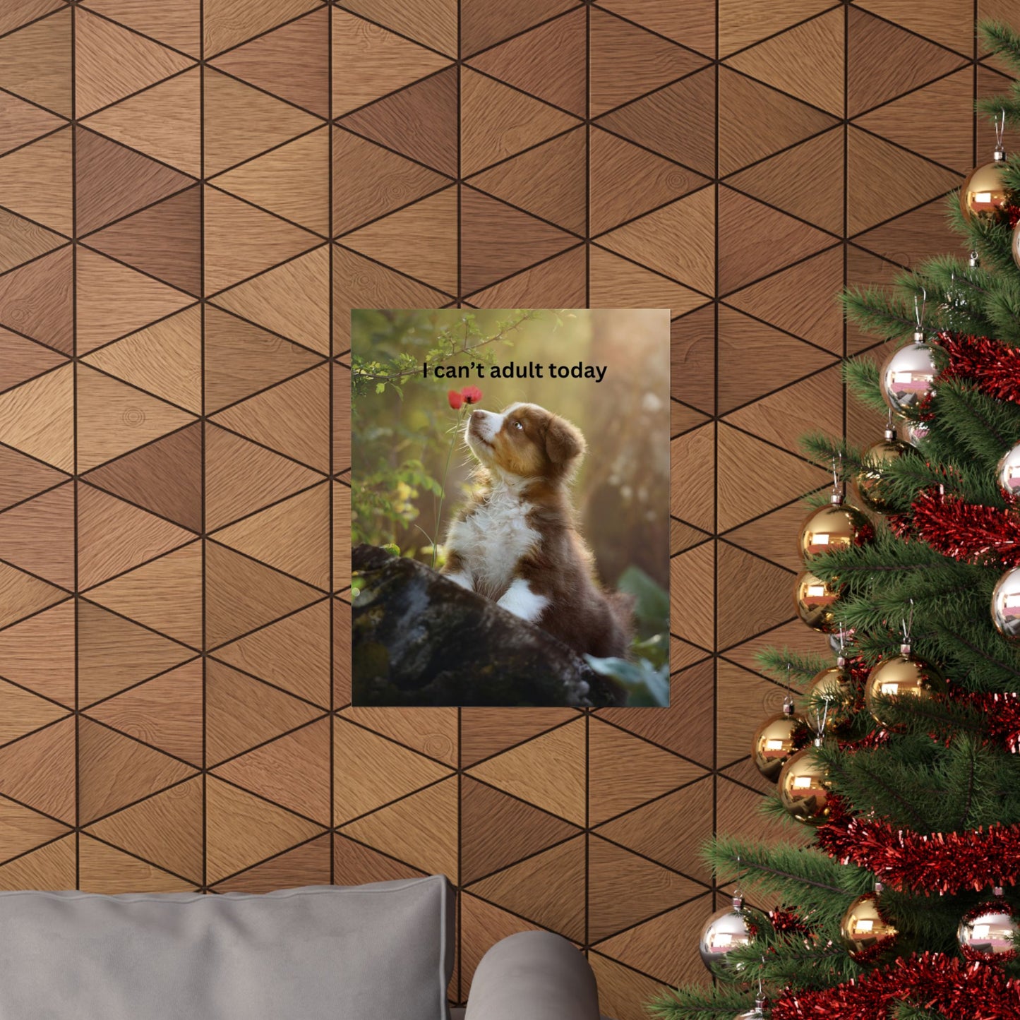 Playful Dog Poster, Inspirational Wall Art, Funny Home Decor, Gift for Pet Lovers, Cute Animal Print, Humor for Dog Owners