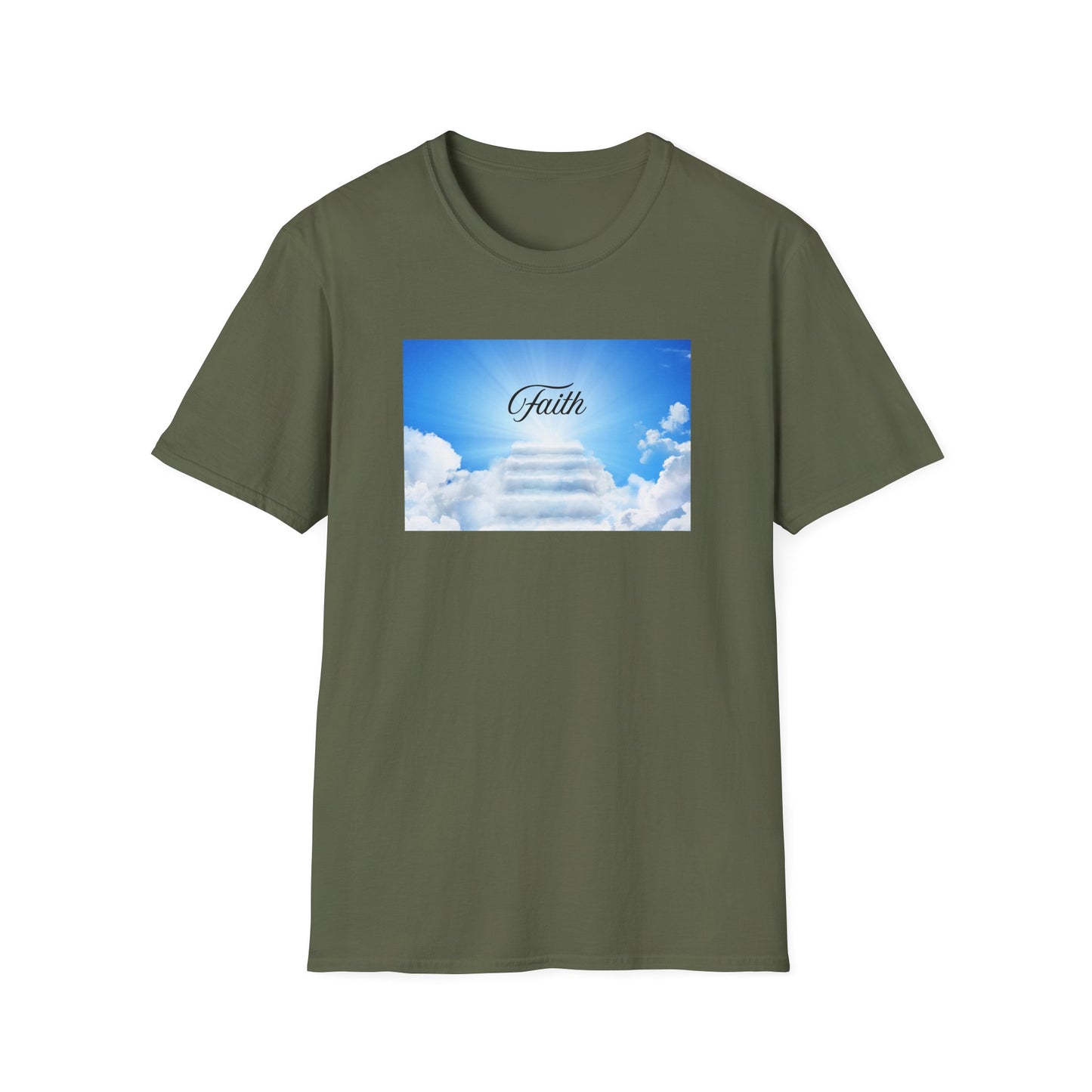 Faith-Inspired Softstyle T-Shirt, Inspirational Tee, Casual Wear, Gift for Believers, Spiritual Apparel, Everyday Comfort