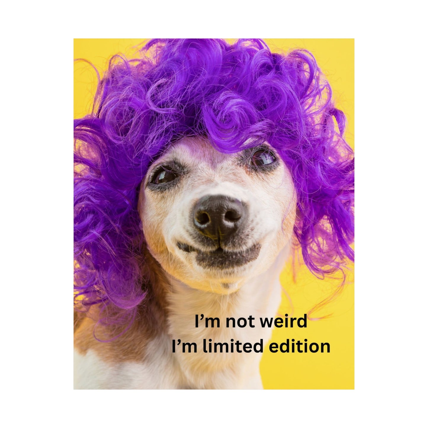 Humorous Dog Art Poster, Whimsical Wall Décor, Funny Gift for Dog Lovers, Quirky Home Art, Unique Pet Lover Gift