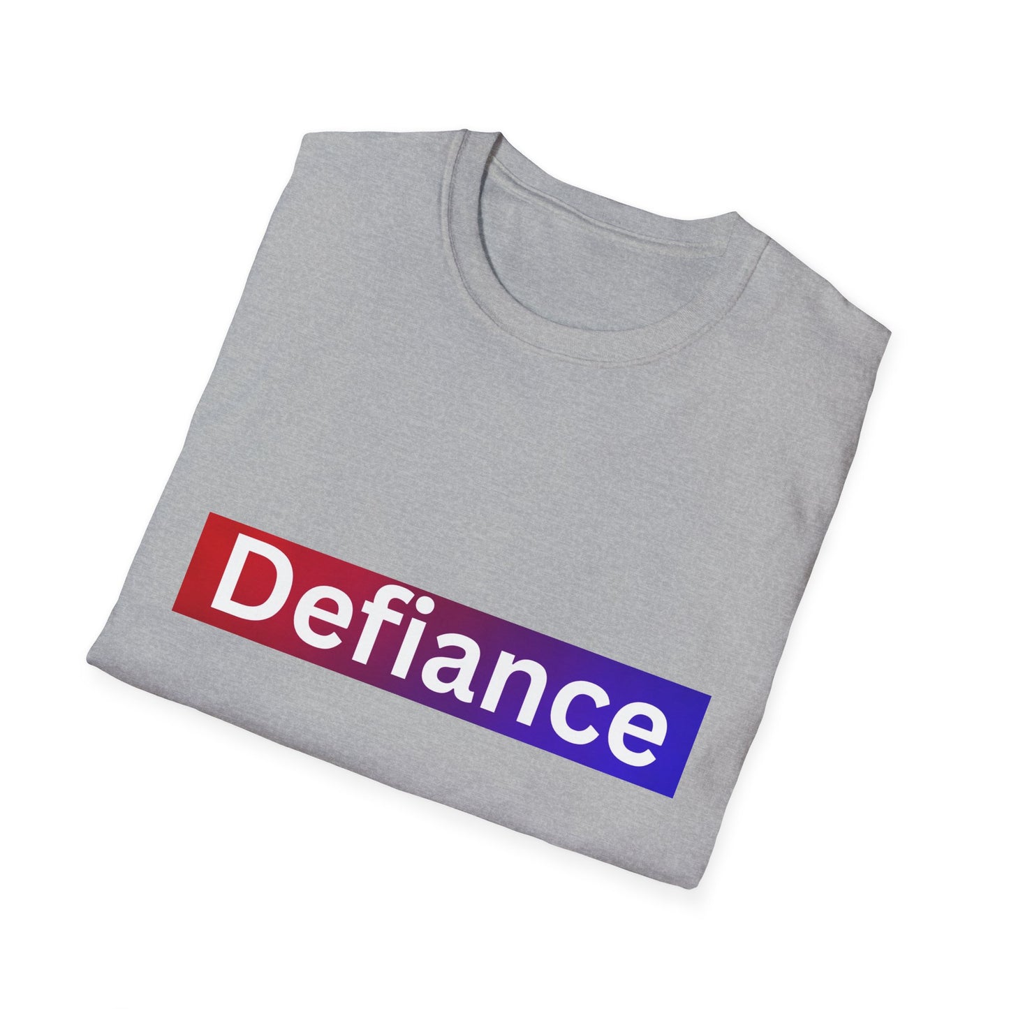 Defiance Soft style T-Shirt, Empowering Graphic Tee, Casual Everyday Wear, Great for Gifts, Statement Apparel