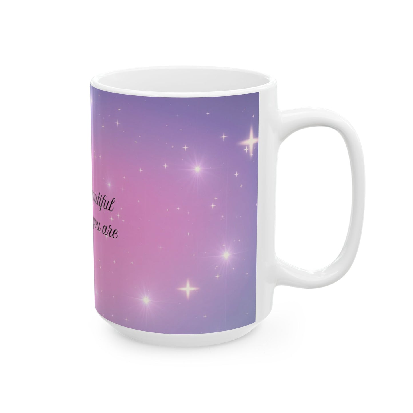 Inspirational Ceramic Mug with Uplifting Quote - Perfect Gift for Friends, Self-Love, Encouragement, Home Office, Unique Coffee Cups