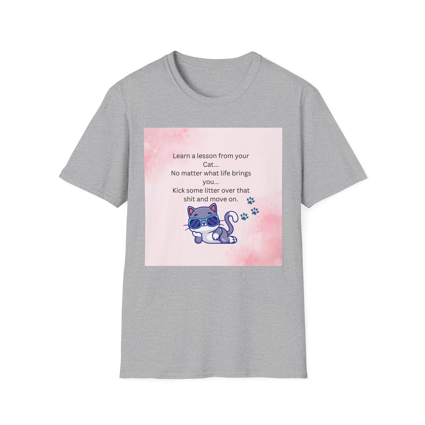 Reflective Cat Quote T-Shirt, Motivational Tee, Pet Lover Shirt, Gift for Cat Owners, Cute Cat Design, Funny Cat Lover Apparel