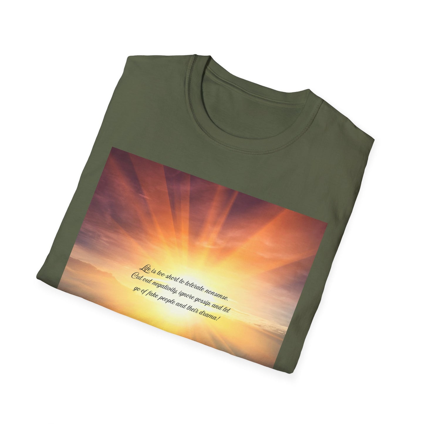 Inspirational Sunray T-Shirt, Motivational Tee, God’s Love Design, Softstyle T-Shirt, Everyday Wear, Gift for All Occasions