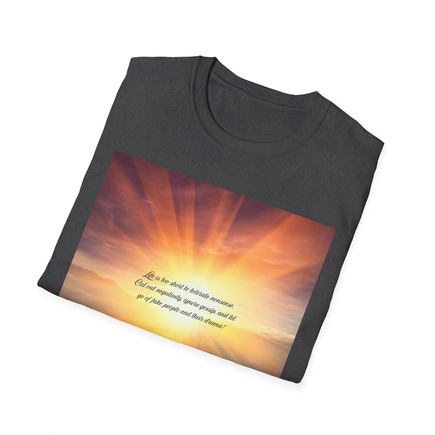 Inspirational Sunray T-Shirt, Motivational Tee, God’s Love Design, Softstyle T-Shirt, Everyday Wear, Gift for All Occasions