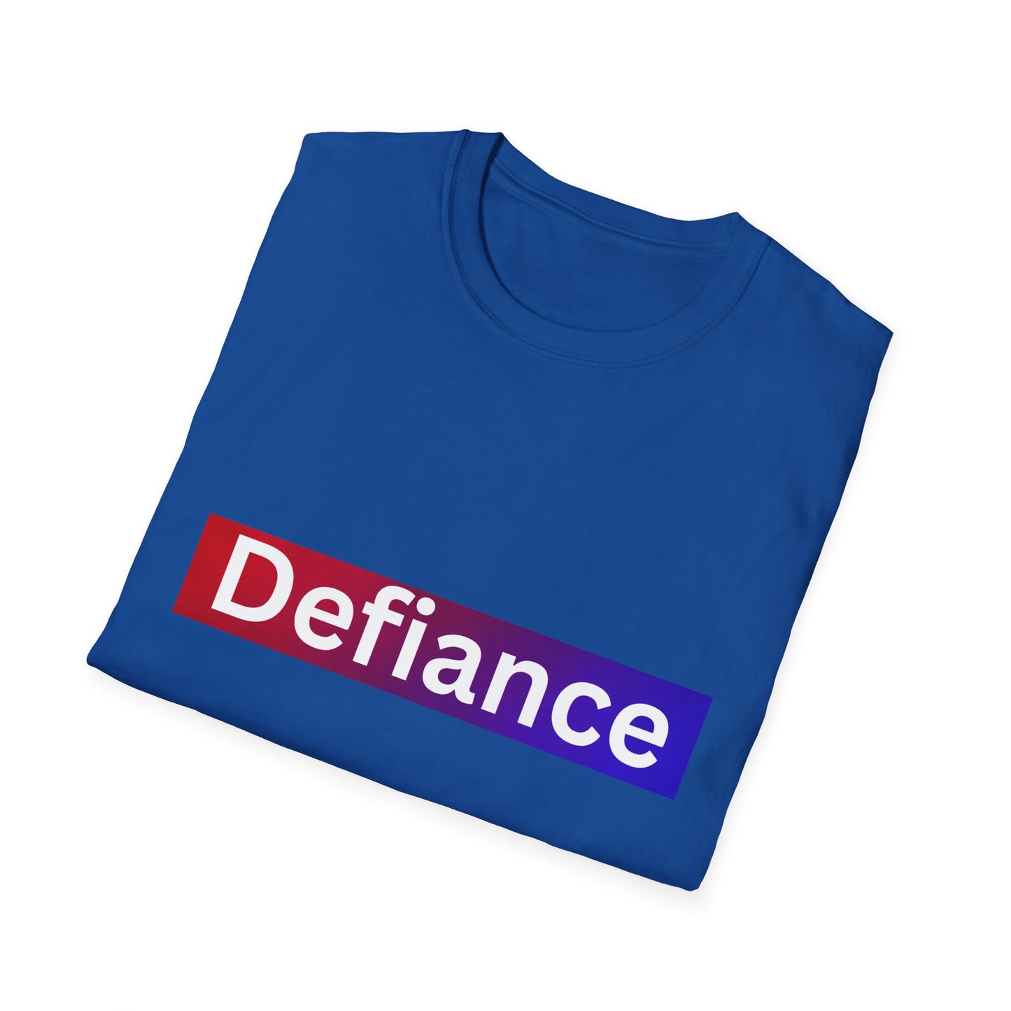 Defiance Soft style T-Shirt, Empowering Graphic Tee, Casual Everyday Wear, Great for Gifts, Statement Apparel