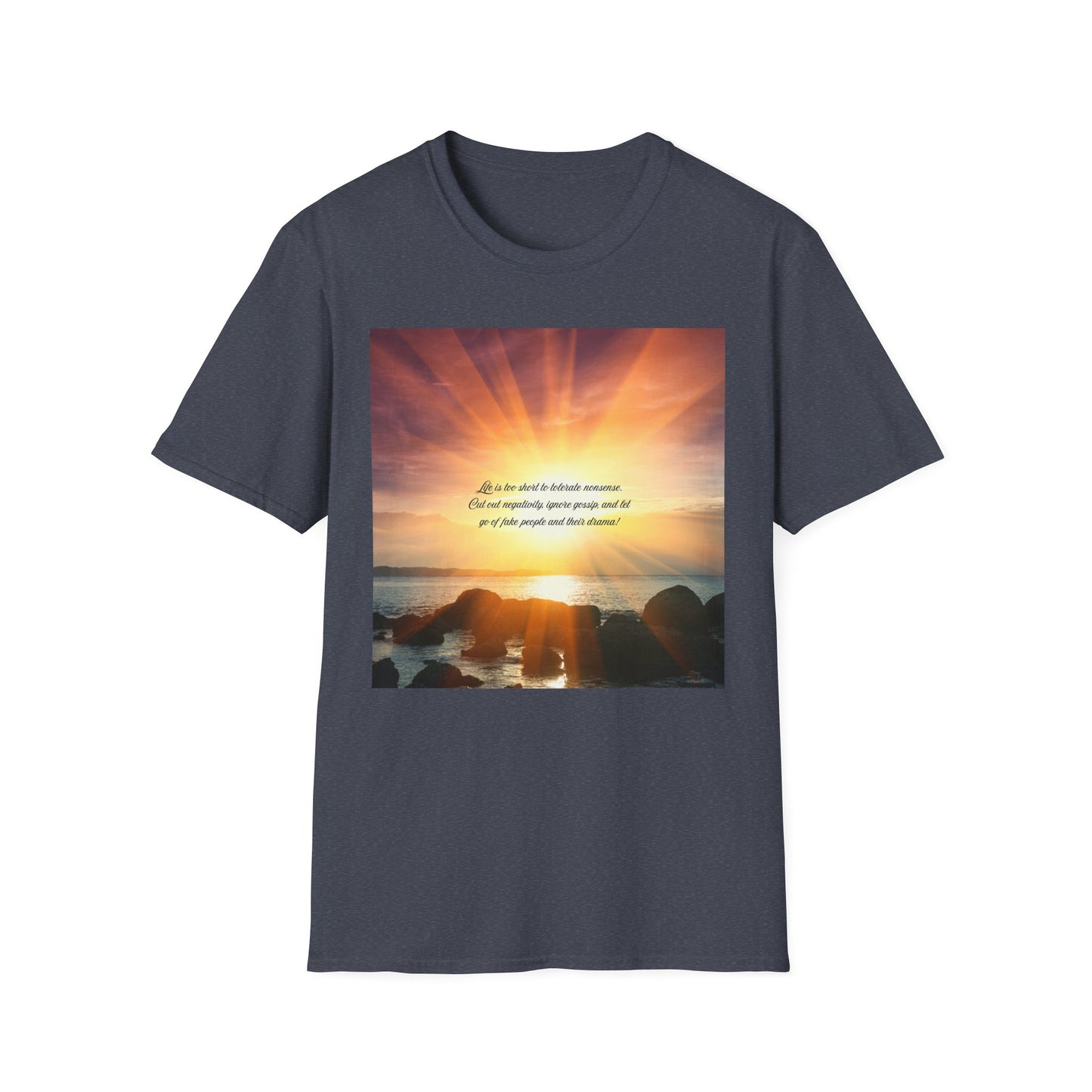 Inspirational Sunray T-Shirt, Motivational Tee, God’s Love Design, Softstyle T-Shirt, Everyday Wear, Gift for All Occasions