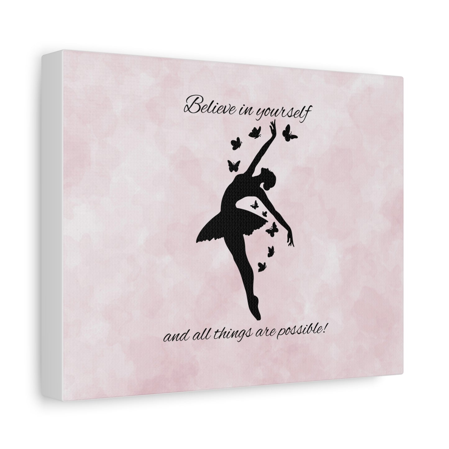 Ballet Inspiration Canvas Print, Motivational Dance Wall Art, Home Decor, Gift for Dancers, Inspirational Art
