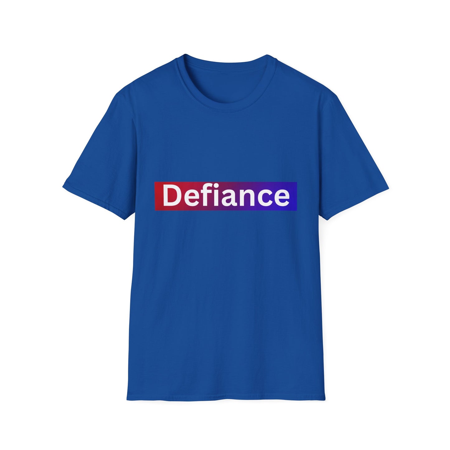 Defiance Soft style T-Shirt, Empowering Graphic Tee, Casual Everyday Wear, Great for Gifts, Statement Apparel