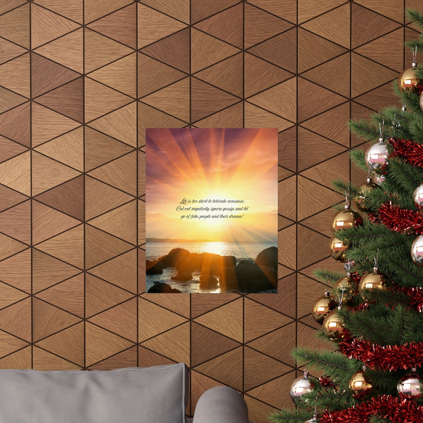 Inspirational Sunset Matte Posters, Motivational Wall Art, Home Decor, Gift for Her, Positive Vibes, Relaxing Art