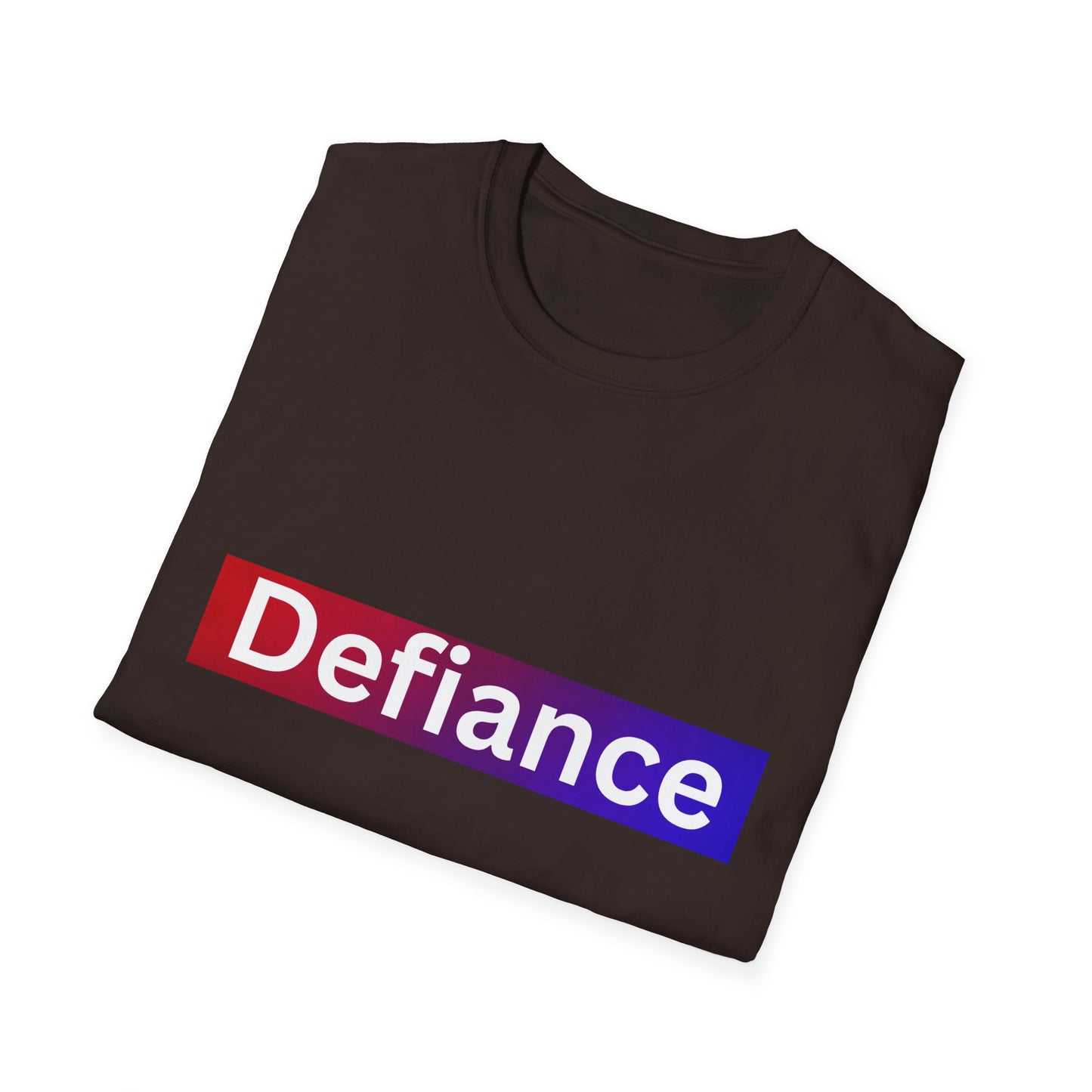 Defiance Soft style T-Shirt, Empowering Graphic Tee, Casual Everyday Wear, Great for Gifts, Statement Apparel