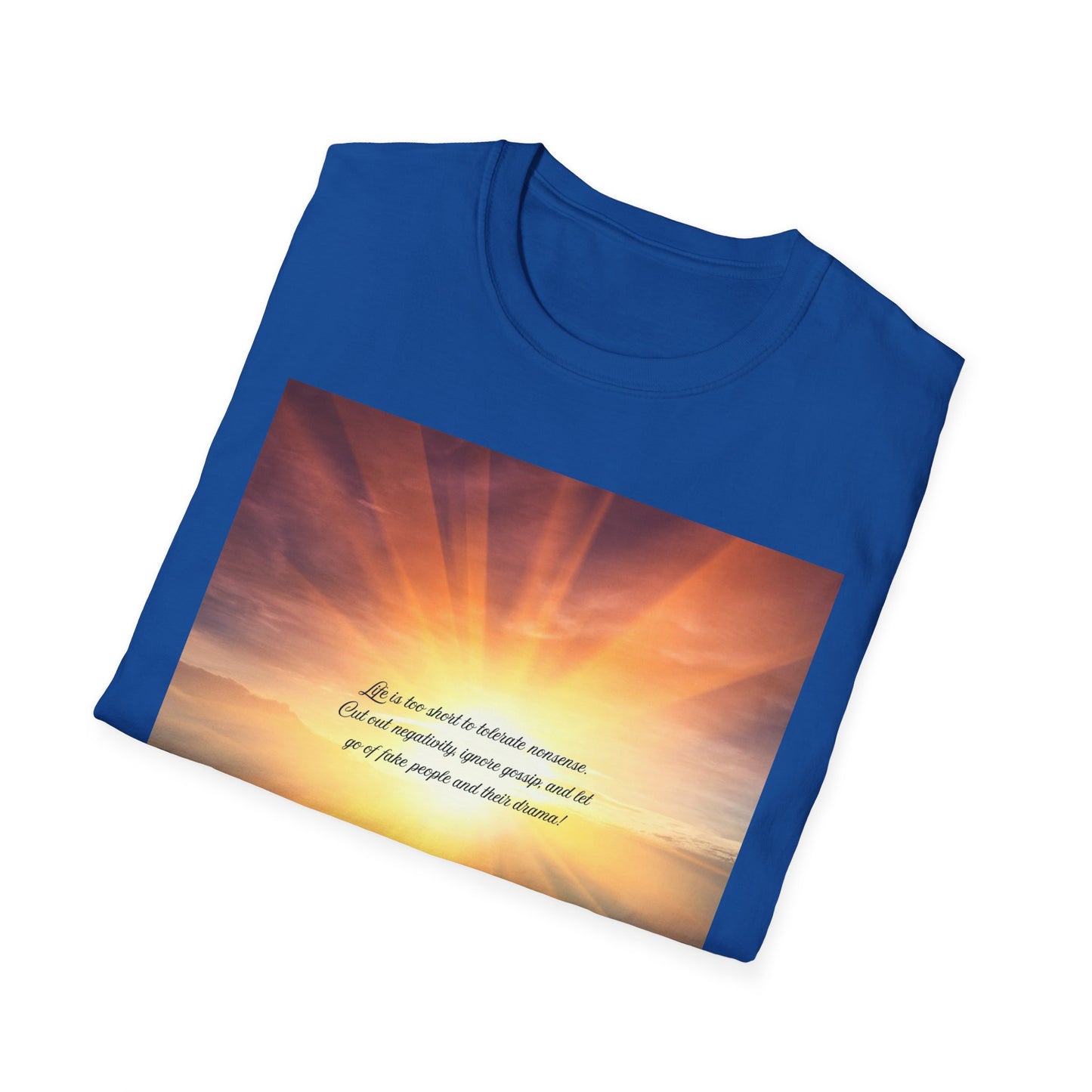Inspirational Sunray T-Shirt, Motivational Tee, God’s Love Design, Softstyle T-Shirt, Everyday Wear, Gift for All Occasions