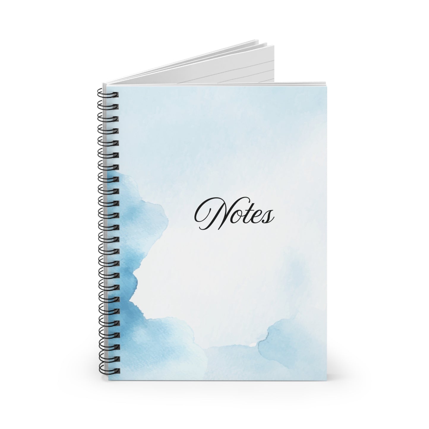 Elegant Watercolor Spiral Notebook for Notes, Gift for Students, Journaling, School Supplies, Stationery, Inspirational