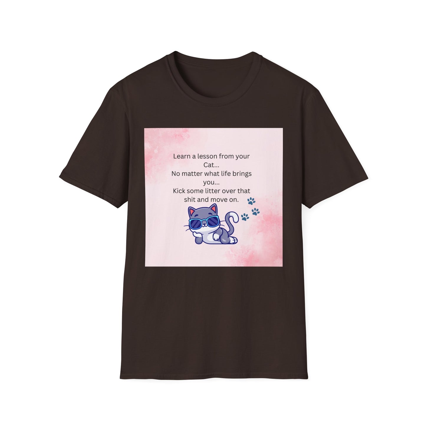 Reflective Cat Quote T-Shirt, Motivational Tee, Pet Lover Shirt, Gift for Cat Owners, Cute Cat Design, Funny Cat Lover Apparel