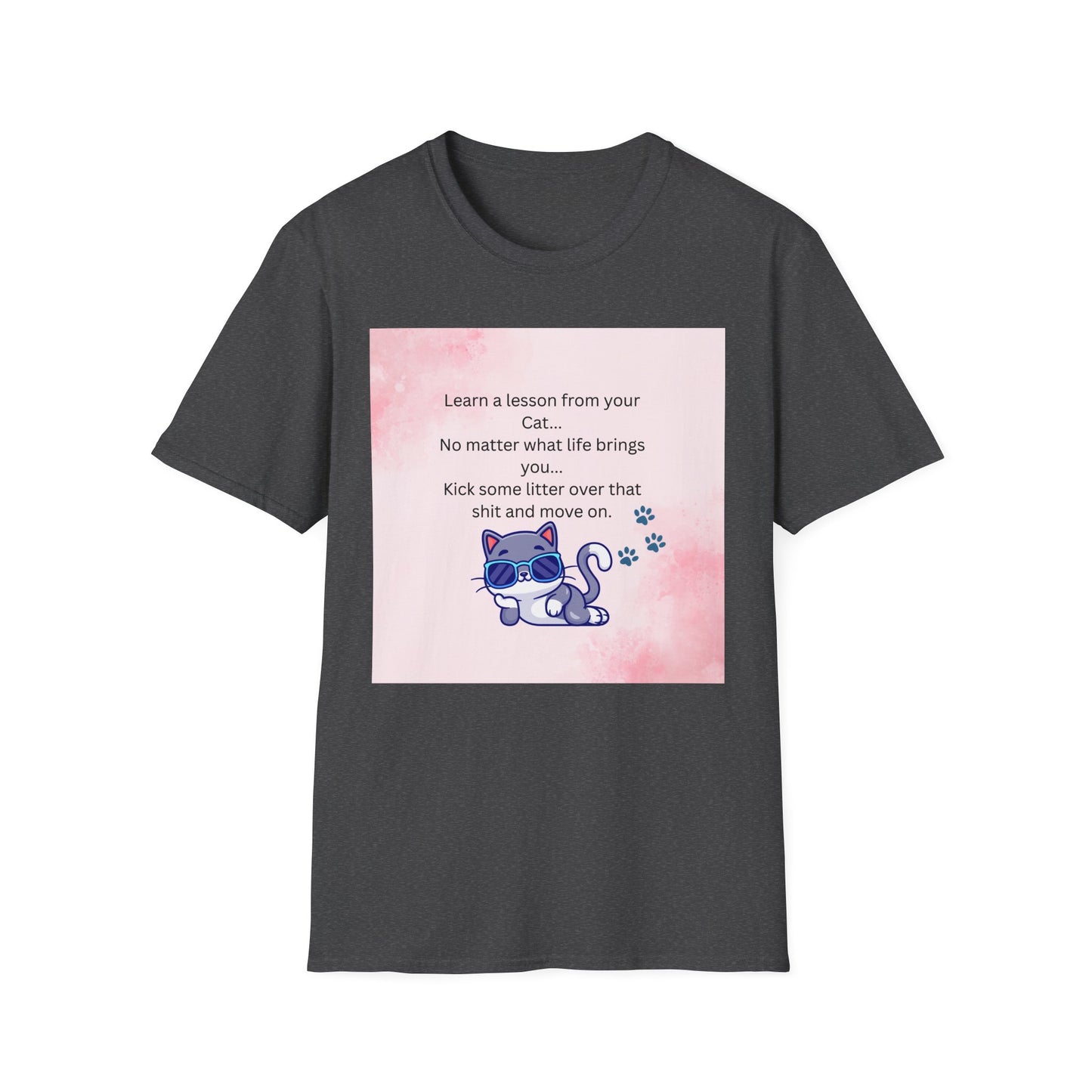 Reflective Cat Quote T-Shirt, Motivational Tee, Pet Lover Shirt, Gift for Cat Owners, Cute Cat Design, Funny Cat Lover Apparel