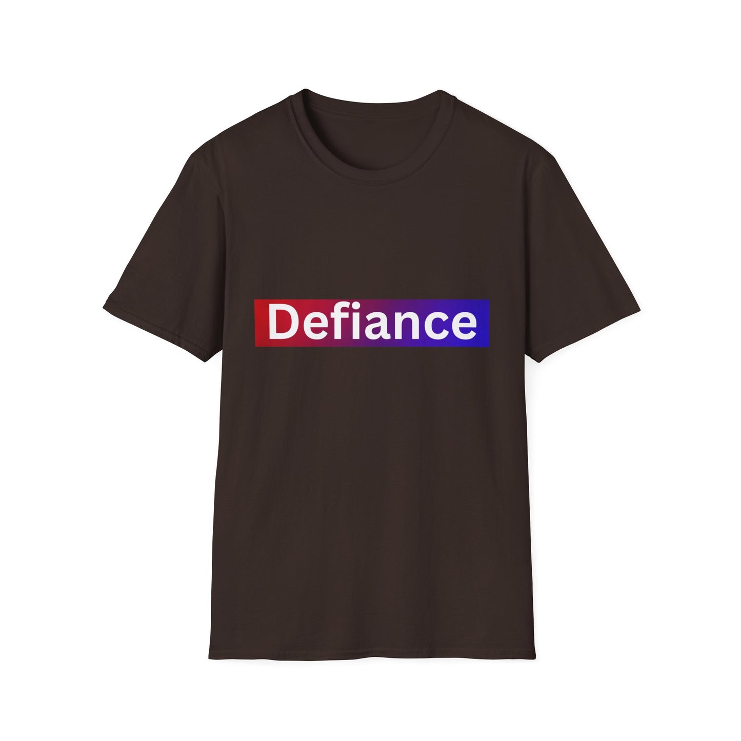Defiance Soft style T-Shirt, Empowering Graphic Tee, Casual Everyday Wear, Great for Gifts, Statement Apparel