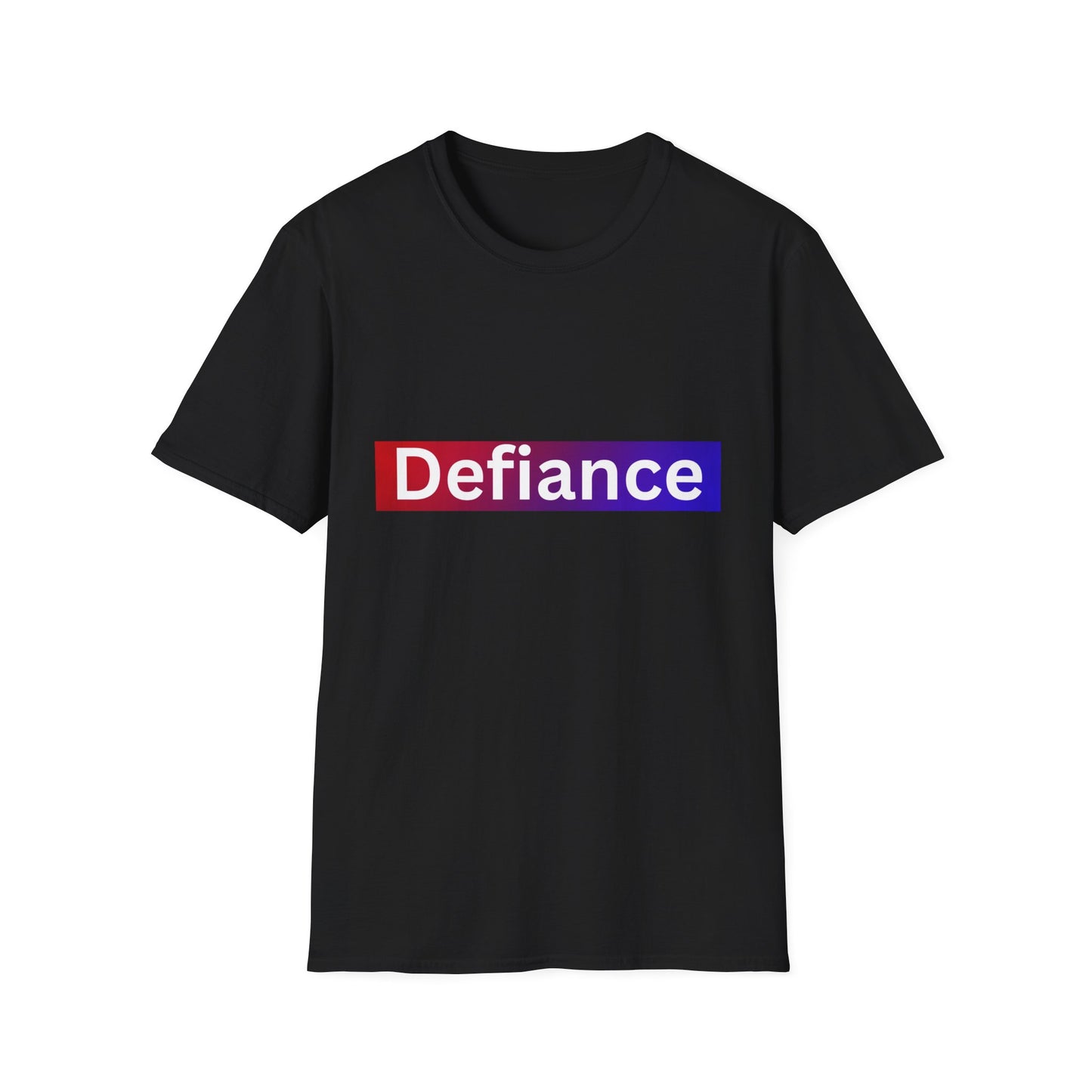 Defiance Soft style T-Shirt, Empowering Graphic Tee, Casual Everyday Wear, Great for Gifts, Statement Apparel