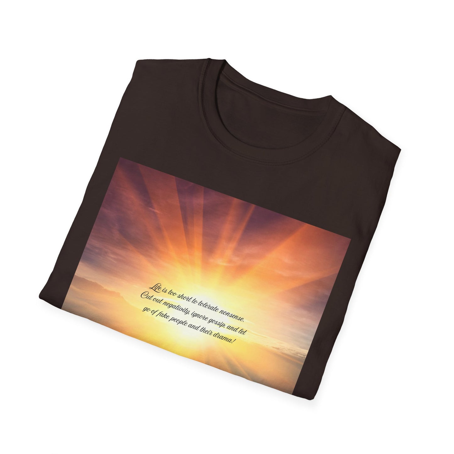 Inspirational Sunray T-Shirt, Motivational Tee, God’s Love Design, Softstyle T-Shirt, Everyday Wear, Gift for All Occasions
