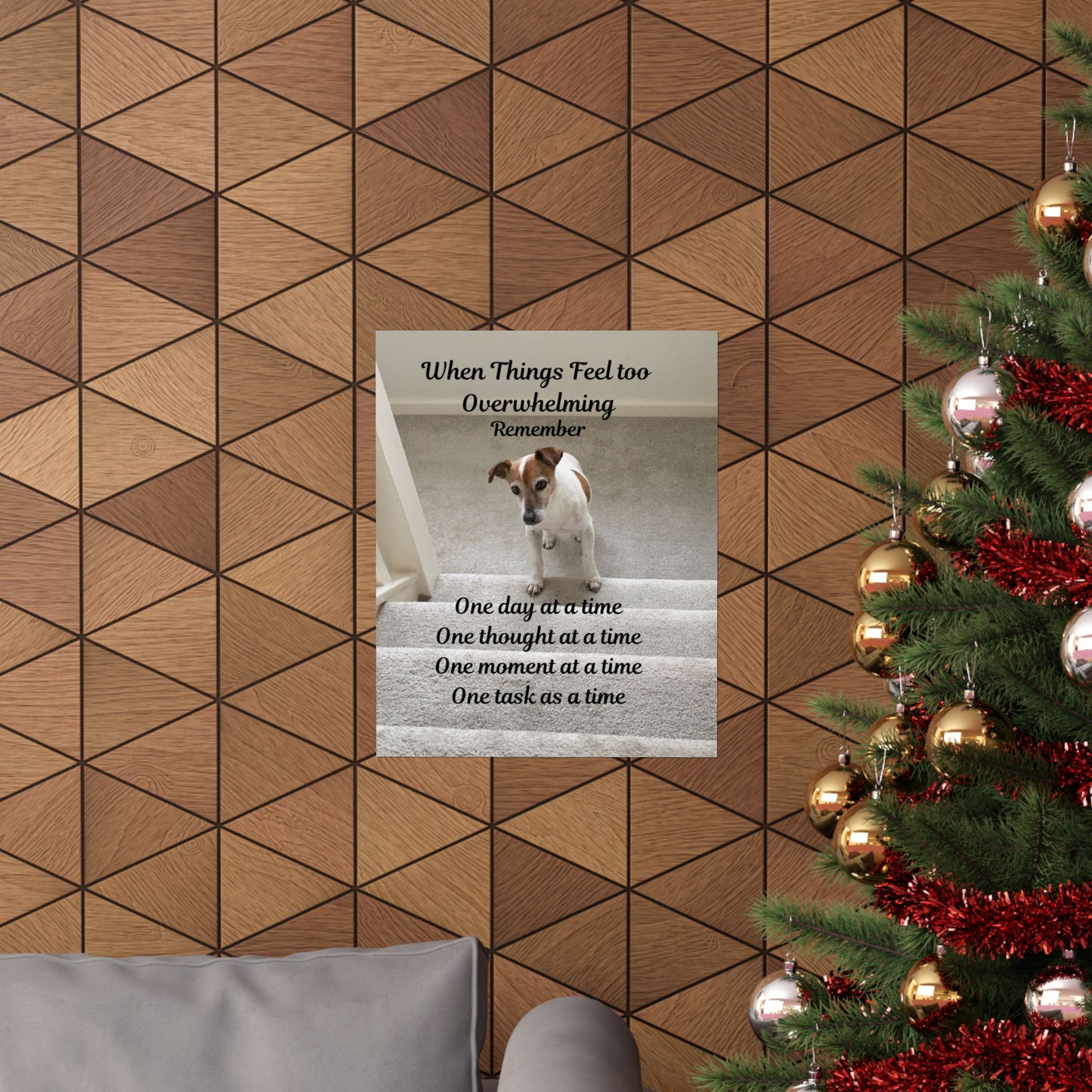 Inspiring Matte Vertical Posters, Motivational Wall Art, Dog-Themed Decor, Uplifting Home Decor, Gift for Dog Lovers
