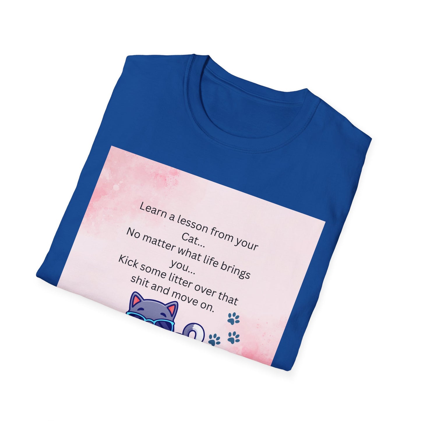 Reflective Cat Quote T-Shirt, Motivational Tee, Pet Lover Shirt, Gift for Cat Owners, Cute Cat Design, Funny Cat Lover Apparel