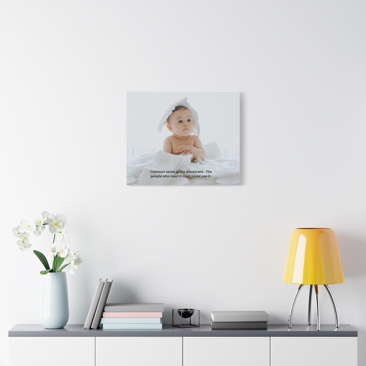 Humorous Canvas Wall Art, Funny Baby Quote Home Decor, Nursery Wall Decor, Gift for New Parents, Baby Shower Gift