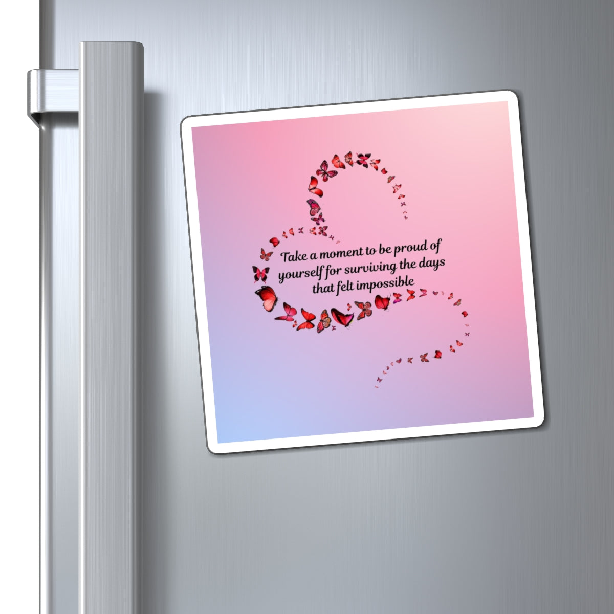 Inspirational Butterfly Magnets - Motivational Gifts for Self-Love, Home Decor, Fridge Magnets, Affirmation Decor, Self-Care