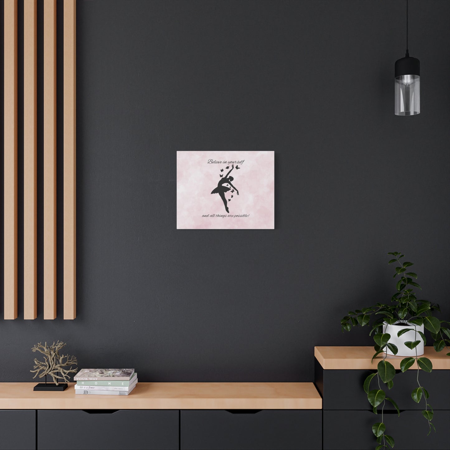 Ballet Inspiration Canvas Print, Motivational Dance Wall Art, Home Decor, Gift for Dancers, Inspirational Art