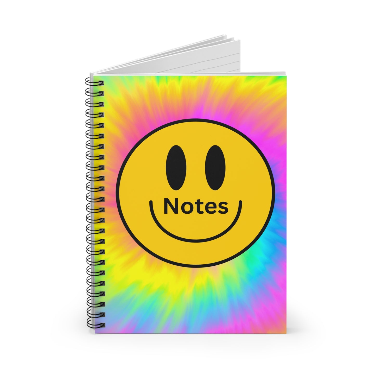 Colorful Smileys Spiral Notebook - Perfect for Notes, Journals, School Supplies, Gift Ideas, Motivational Stationery