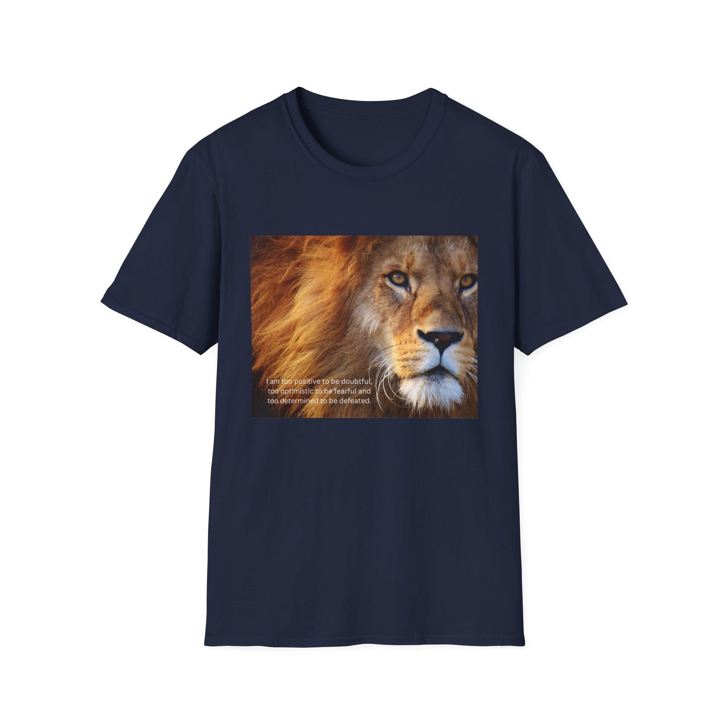 Lion's Roar Softstyle T-Shirt | Wildlife Lover Gift, Nature Tee, Animal Lover Shirt, Eco-Friendly Apparel, Front Design Export