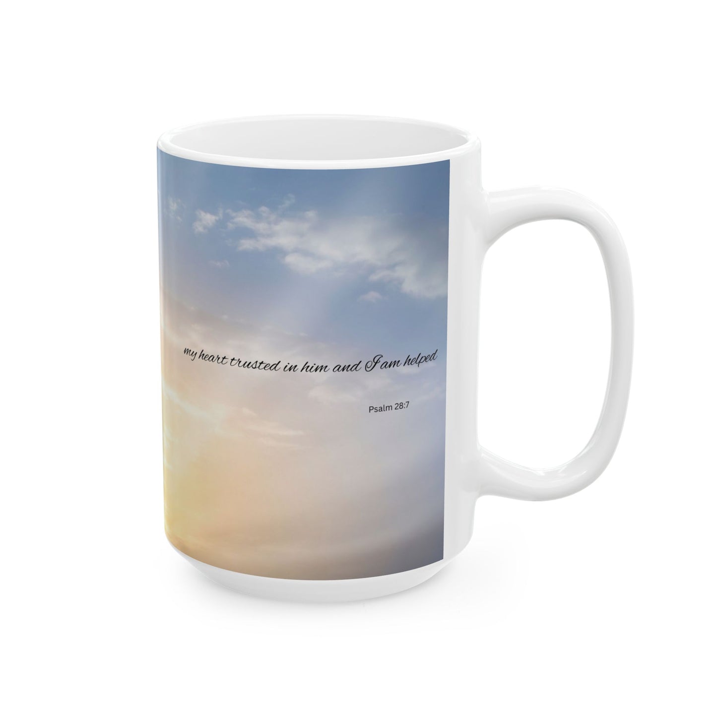 Sunset Sky Inspirational Ceramic Mug, Motivational Coffee Cup, Gift for Friends, Home Decor, Everyday Use, 11oz and 15oz Options