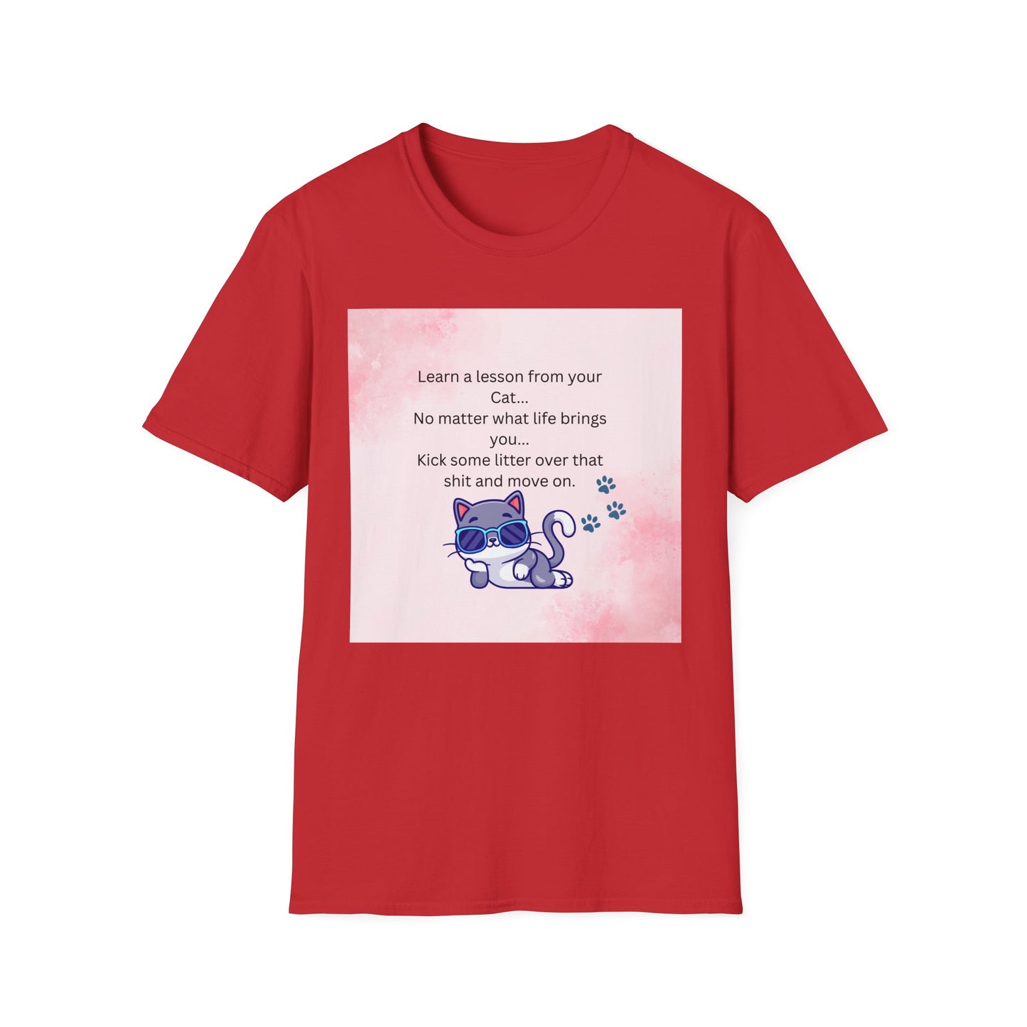 Reflective Cat Quote T-Shirt, Motivational Tee, Pet Lover Shirt, Gift for Cat Owners, Cute Cat Design, Funny Cat Lover Apparel
