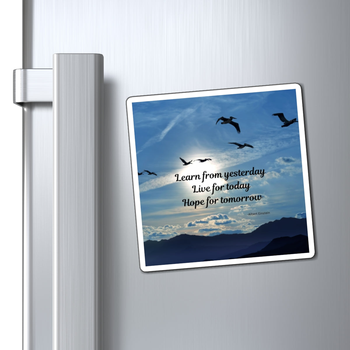 Inspirational Quote Magnet, Motivational Fridge Magnet, Uplifting Decor, Gift for Her, Home Office, Wall Art