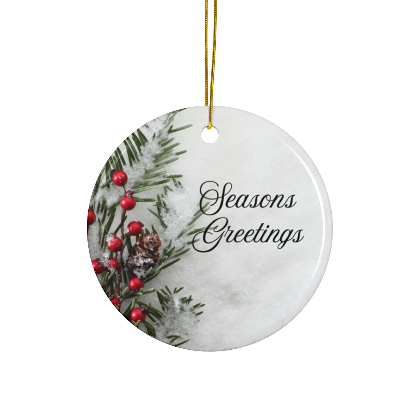 Festive Ceramic Ornaments, Holiday Decor, Seasonal Gift, Christmas Tree Ornaments, Double-Sided Decorations, Personalized Home Decor, [...]