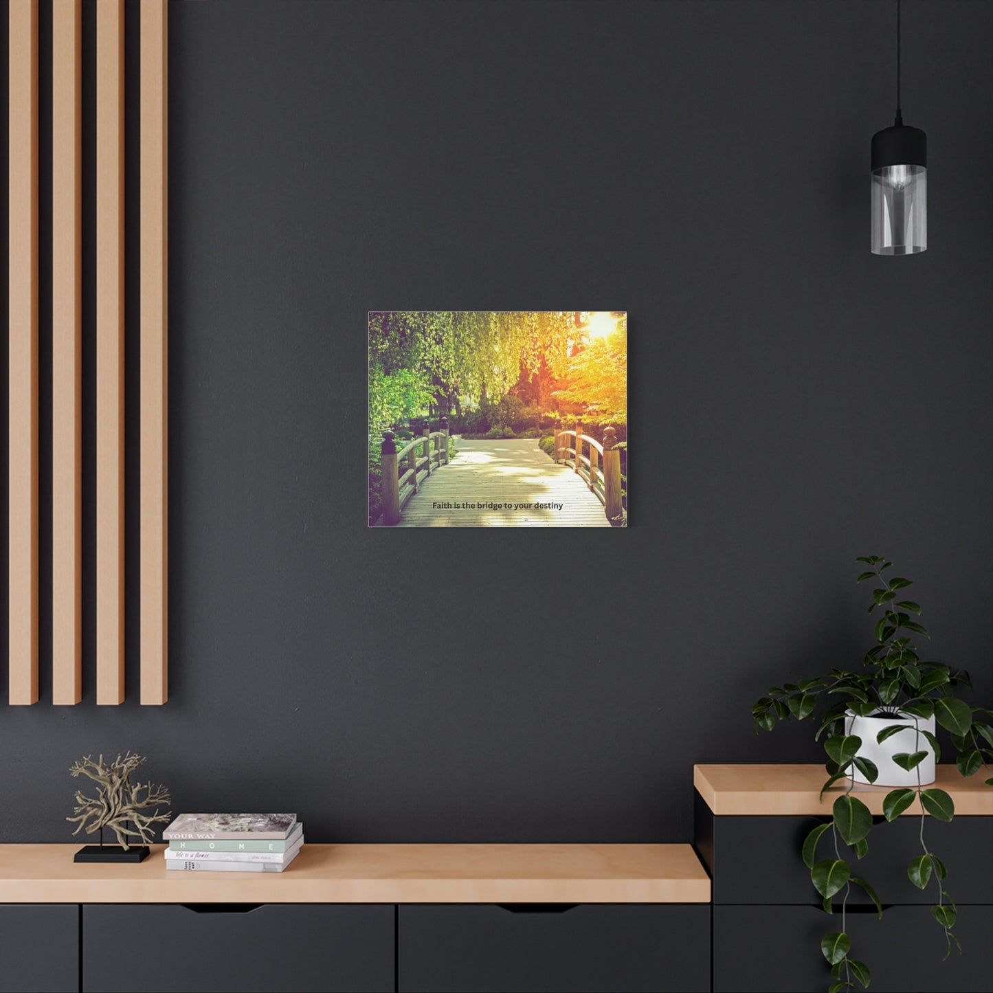 Inspirational Canvas Wall Art, Faith Is the Bridge to Your Destiny, Home Decor, Motivational Art, Living Room Decoration, Gift Idea