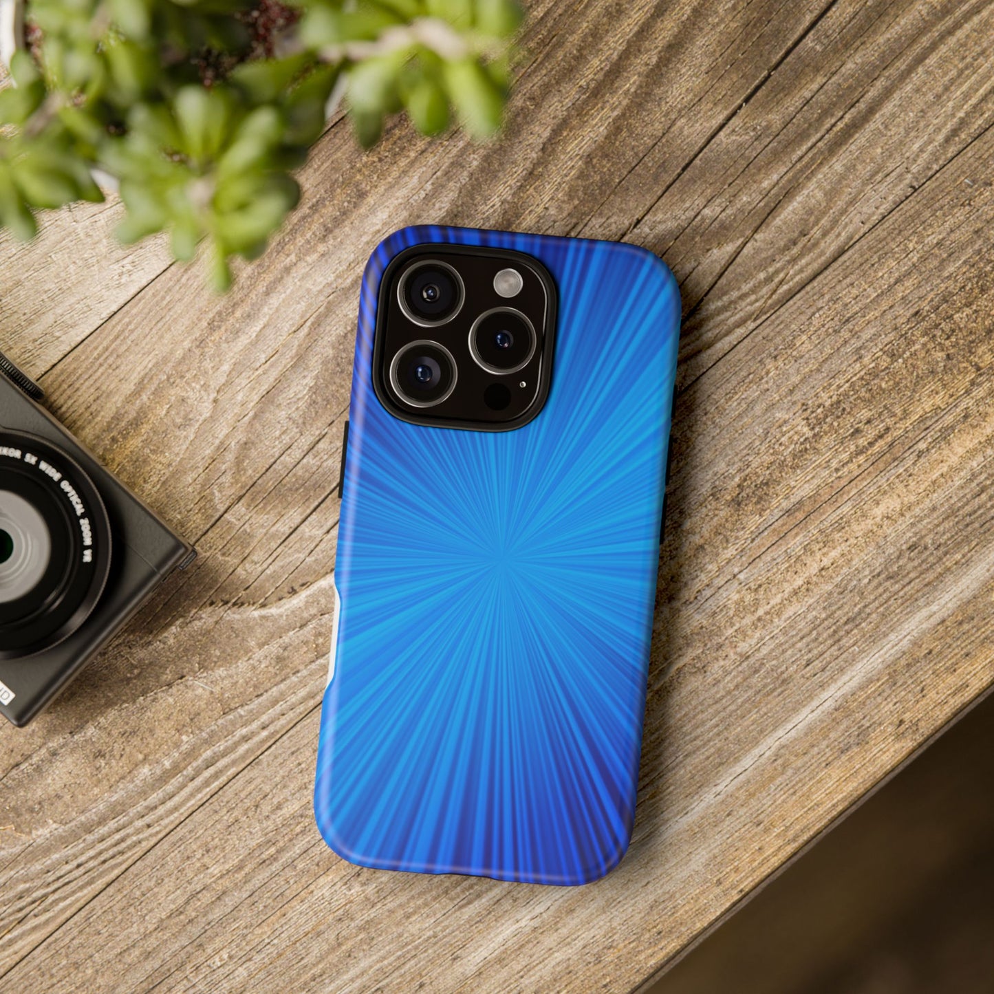 Tough Cases, Beautiful Blue Starburst Design