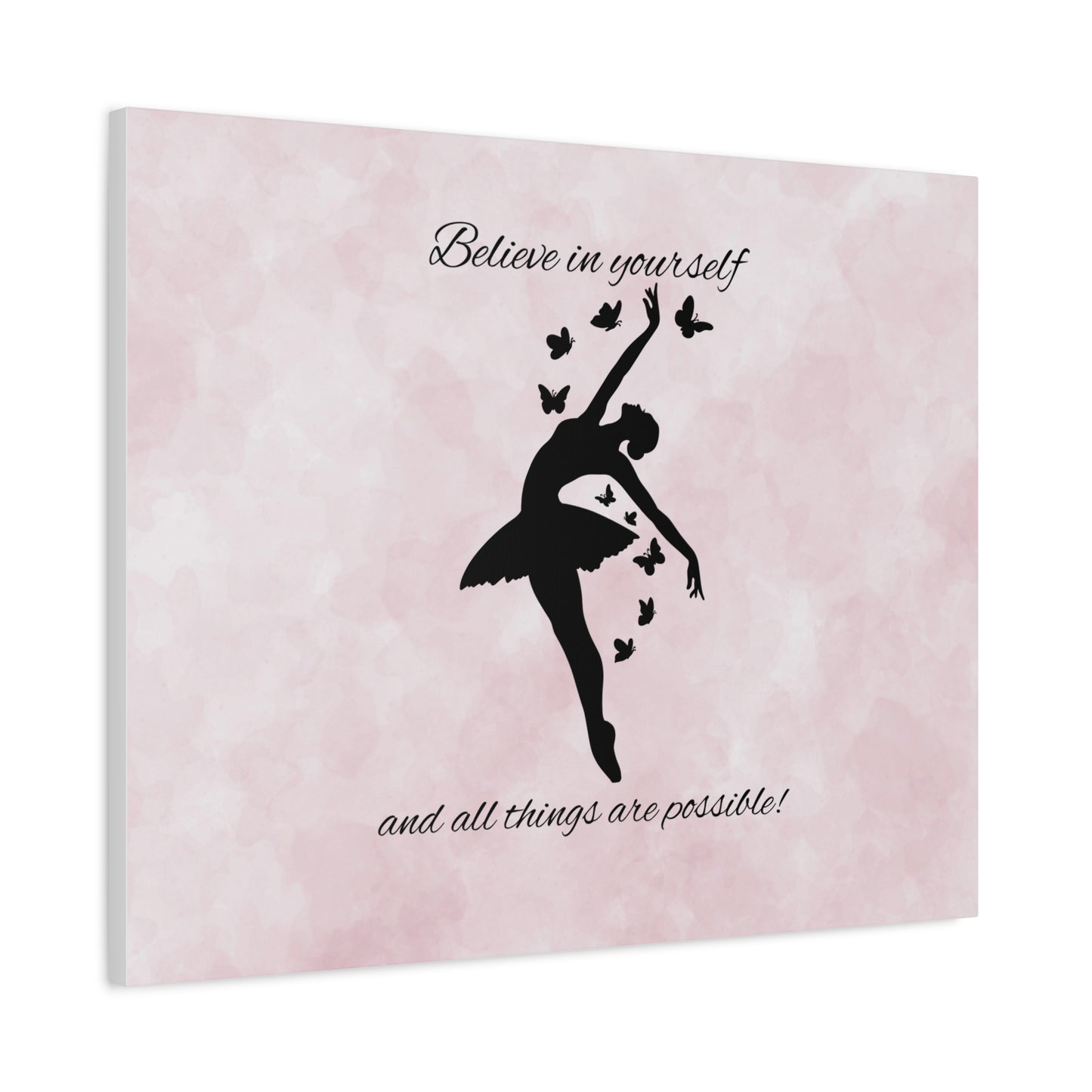 Ballet Inspiration Canvas Print, Motivational Dance Wall Art, Home Decor, Gift for Dancers, Inspirational Art