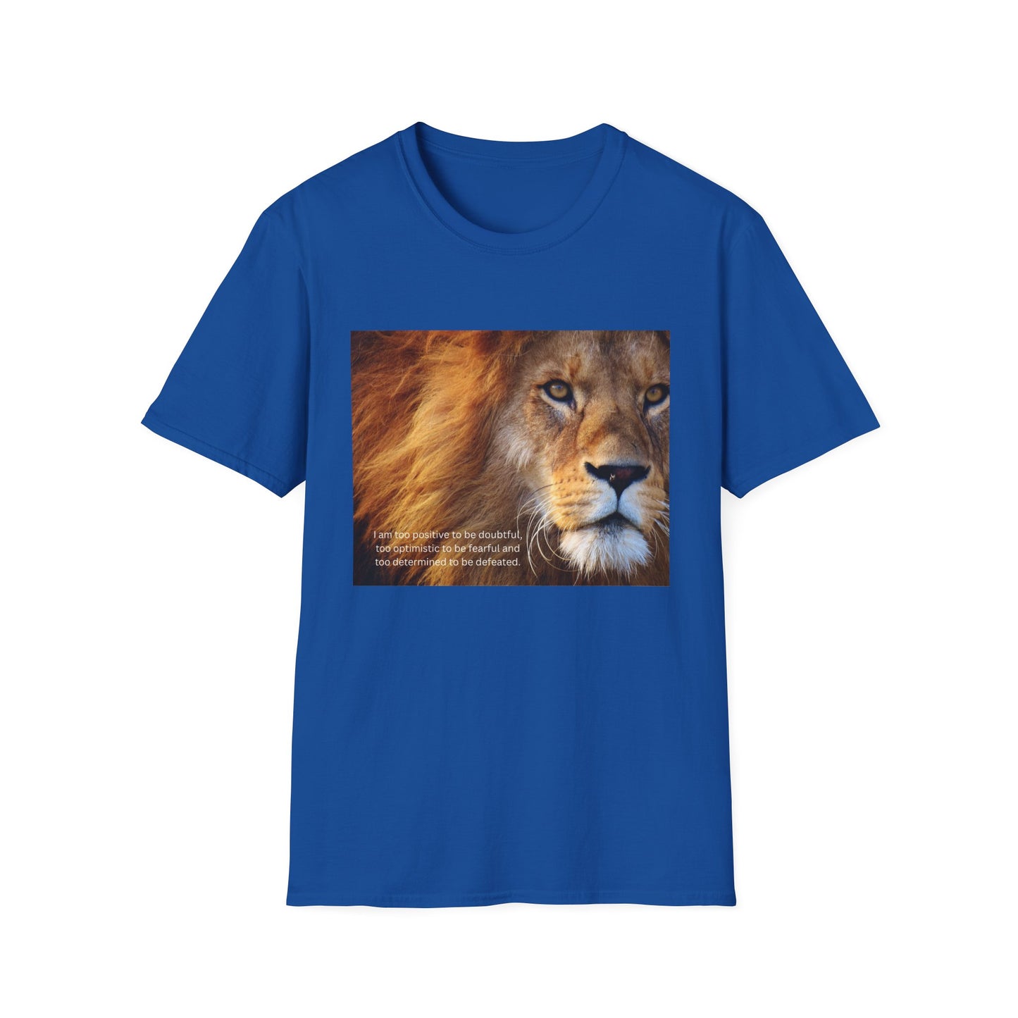 Lion's Roar Softstyle T-Shirt | Wildlife Lover Gift, Nature Tee, Animal Lover Shirt, Eco-Friendly Apparel, Front Design Export