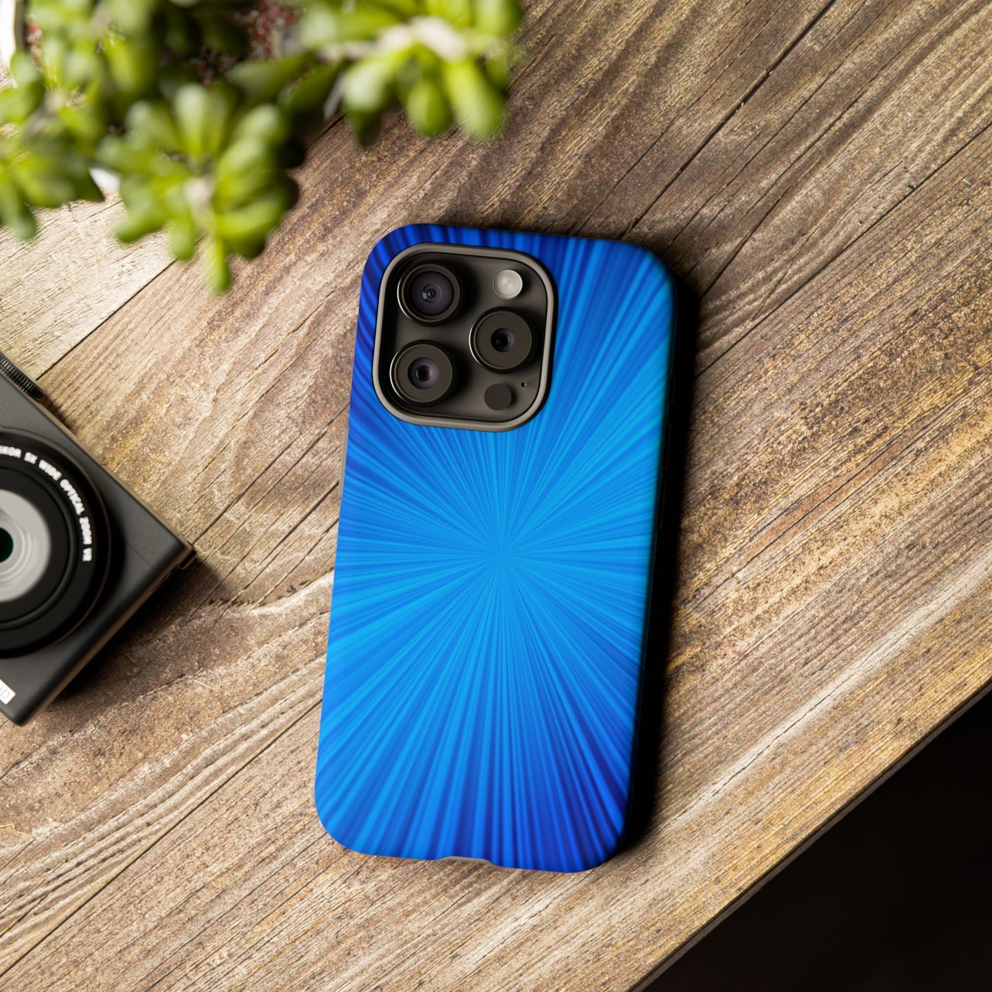 Tough Cases, Beautiful Blue Starburst Design