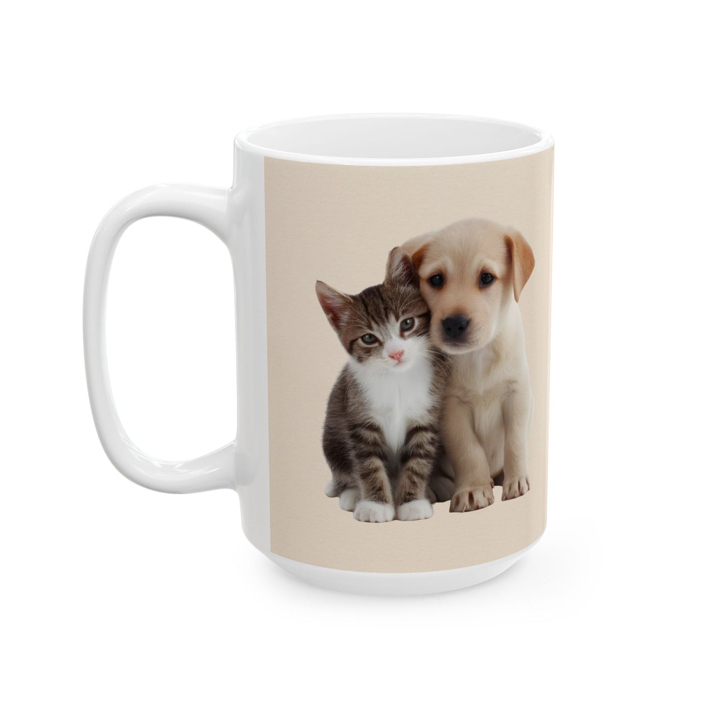 Cute Animal Lover Ceramic Mug - Dog & Cat Illustrations, Perfect Gift for Pet Owners, Coffee Mug, Animal Lover Gift, Cat Mug, Dog [...]