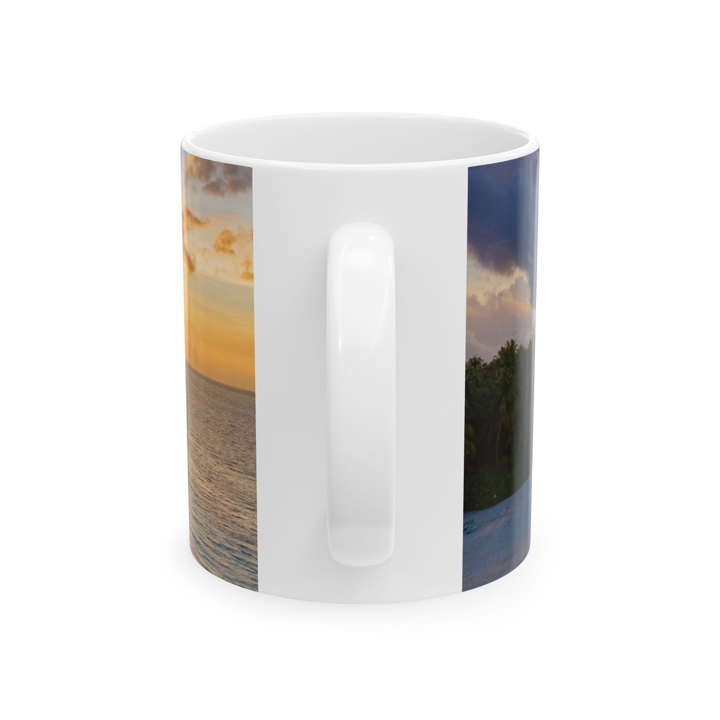 Inspirational Ceramic Mug, Motivational Coffee Cup, Peace Not Chaos Mug, Gift for Friends, Nature Lover's Drinkware