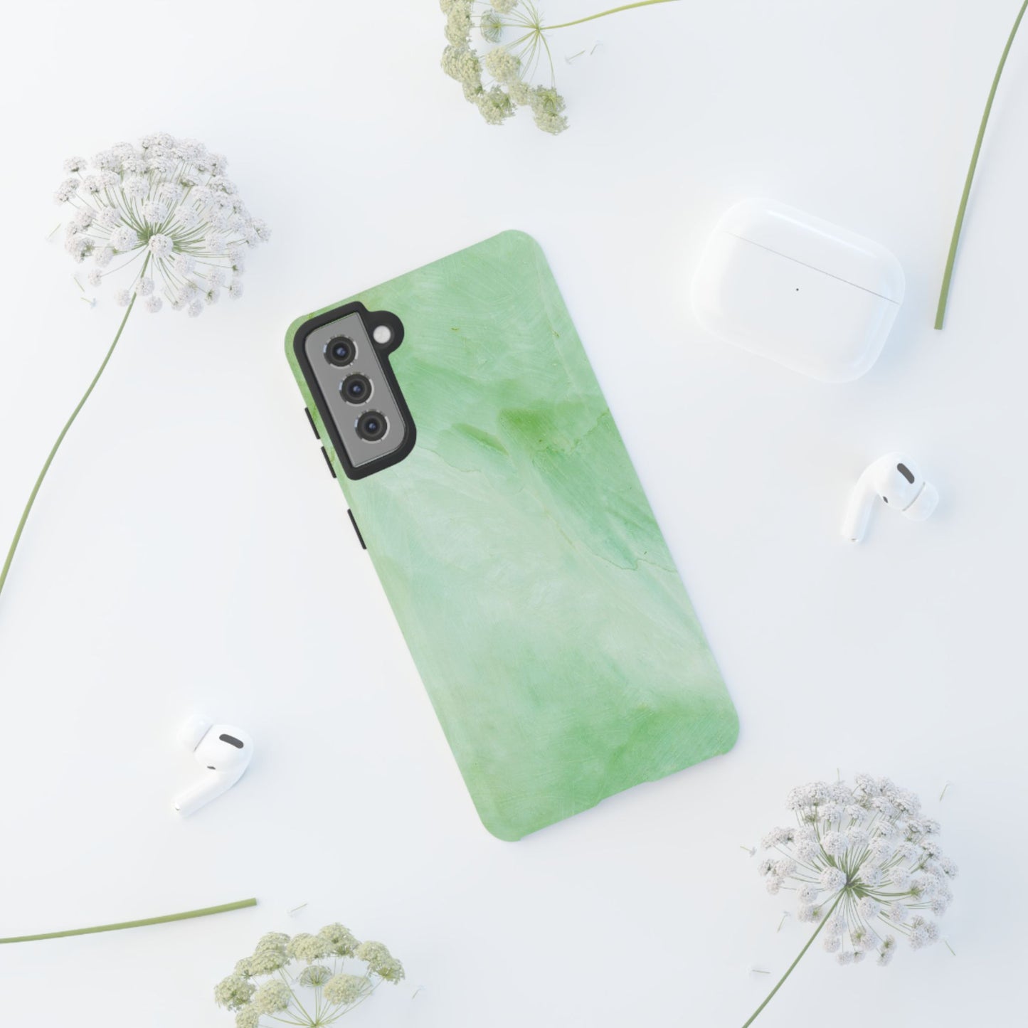 Tough Cases, Beautiful Green Marble Design
