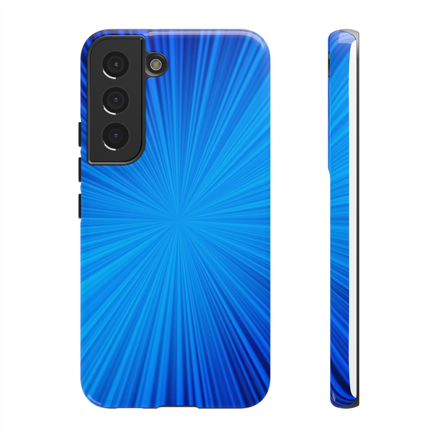 Tough Cases, Beautiful Blue Starburst Design
