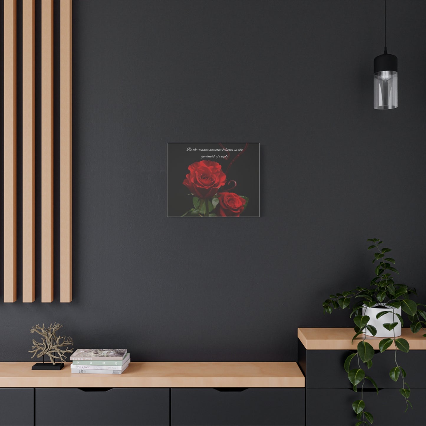 Elegant Rose Canvas Wall Art, Inspirational Decor, Gift for Home, Motivational Art, Floral Wall Decor, Romantic Gift