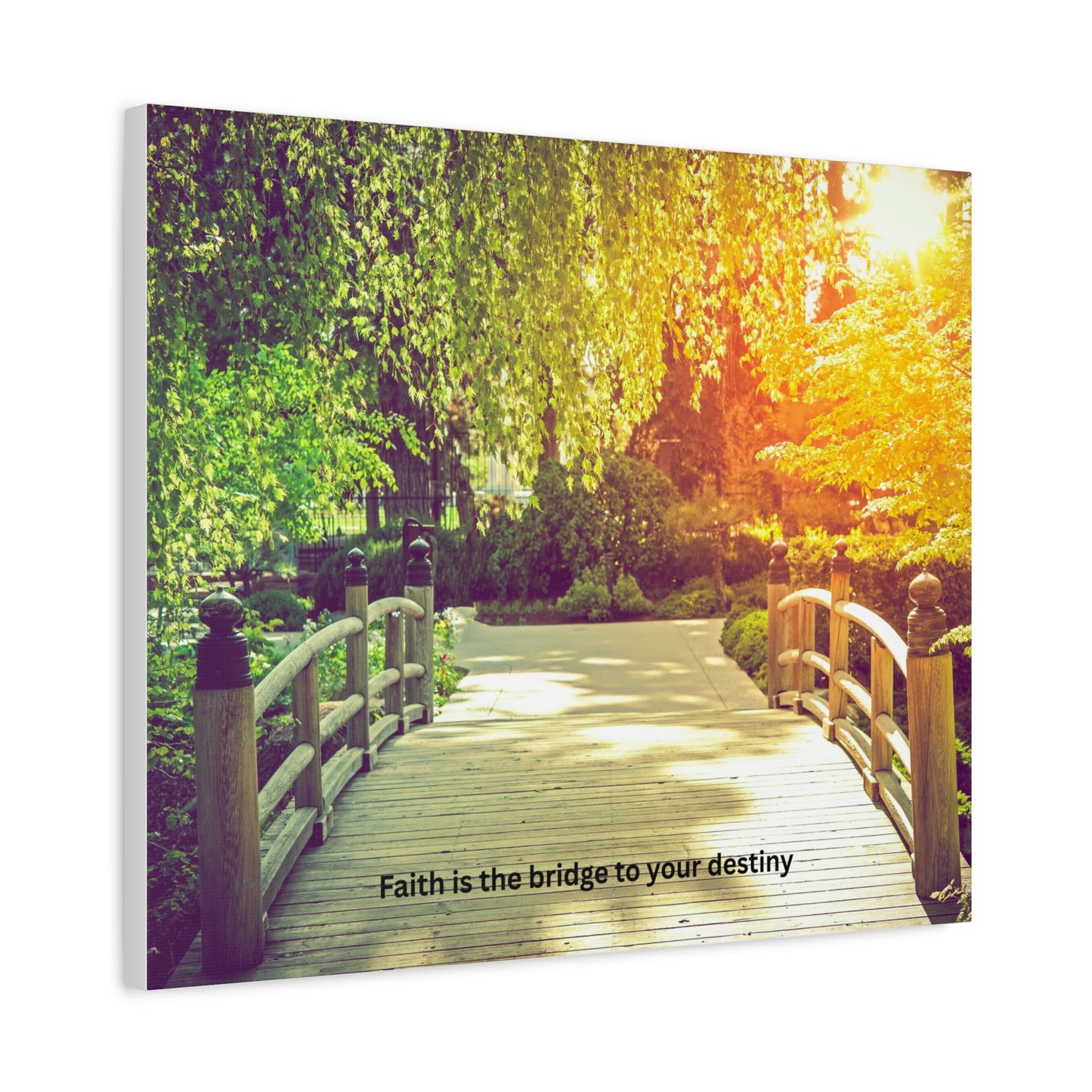 Inspirational Canvas Wall Art, Faith Is the Bridge to Your Destiny, Home Decor, Motivational Art, Living Room Decoration, Gift Idea
