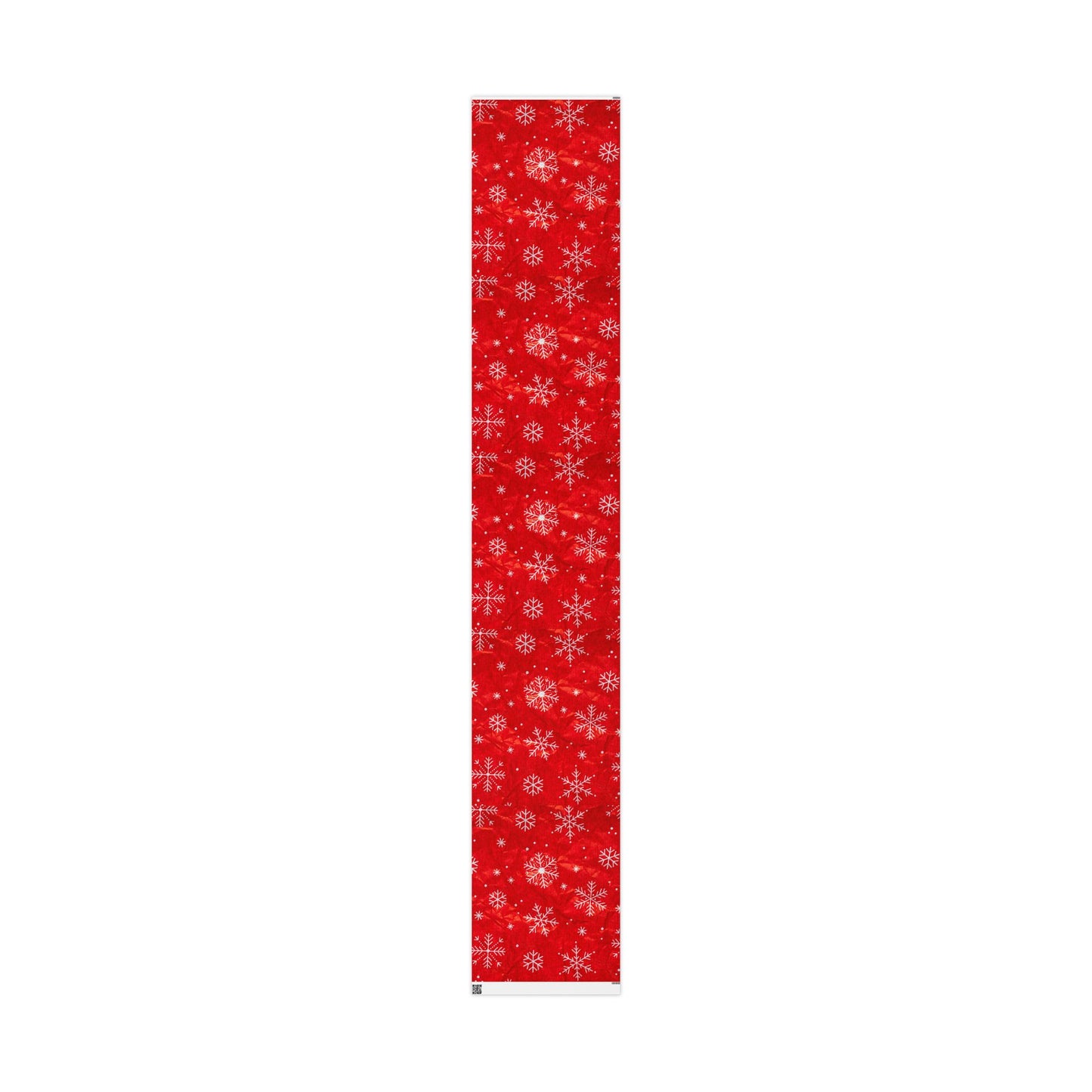 Holiday Snowflake Wrapping Paper Roll – Red Christmas Gift Wrap